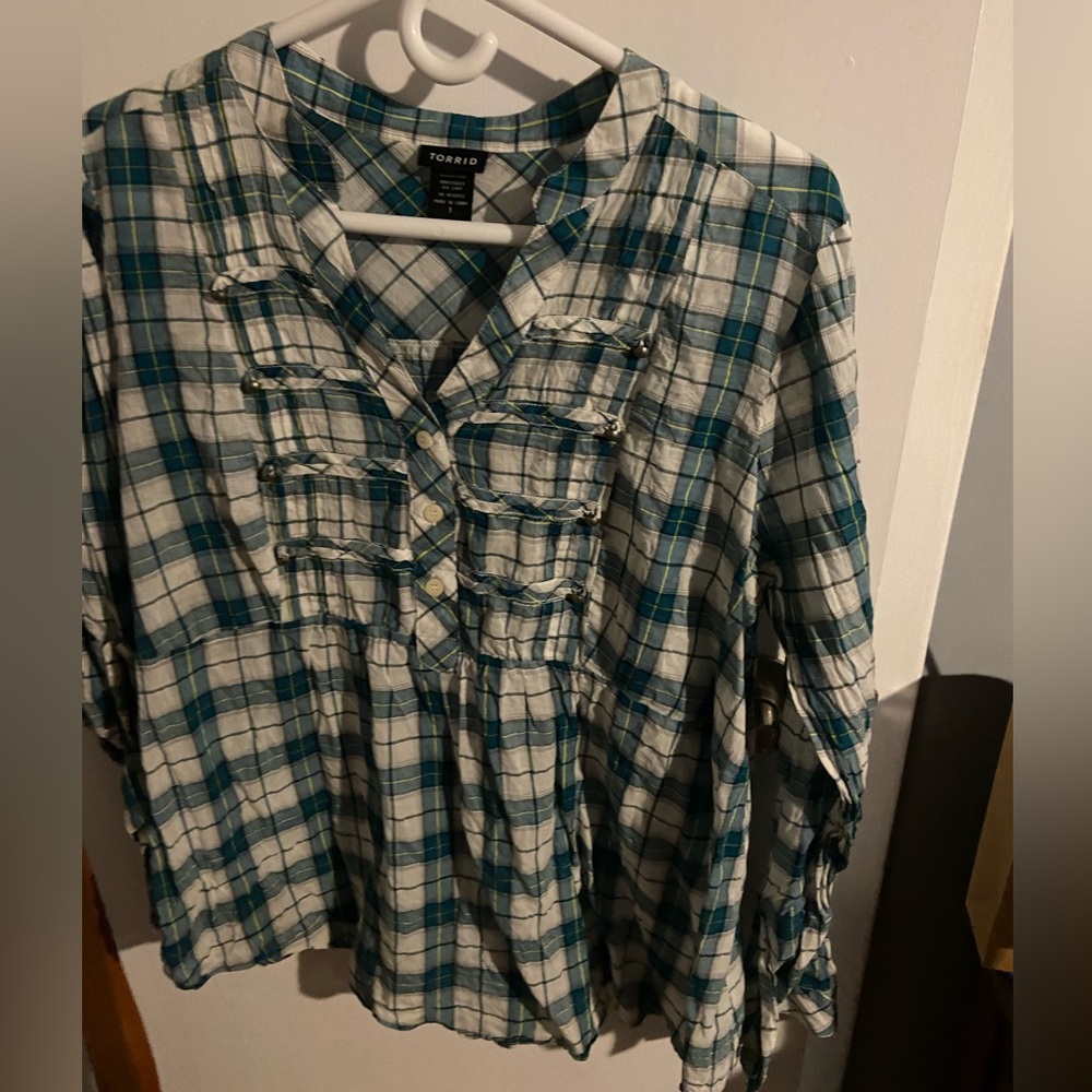 torrid plaid top